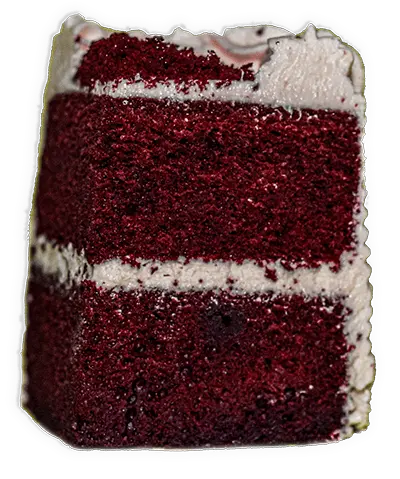 A slice of an almod cake